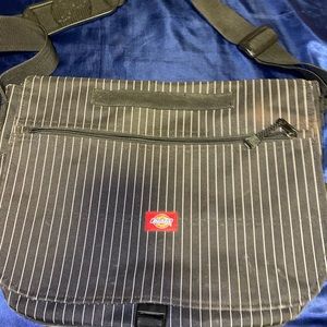 90s dickies pinstripe messenger bag